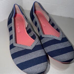 Rothy’s Navy Striped Women's Flats 9.5